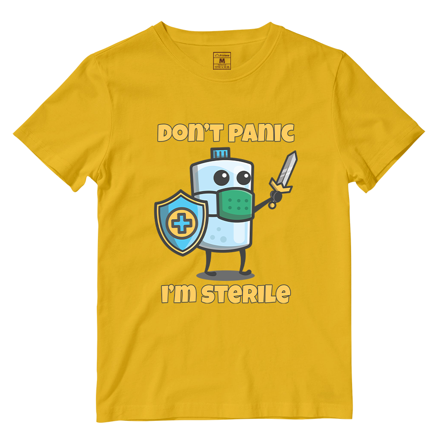 Cotton Shirt: Dont Panic Im Sterile