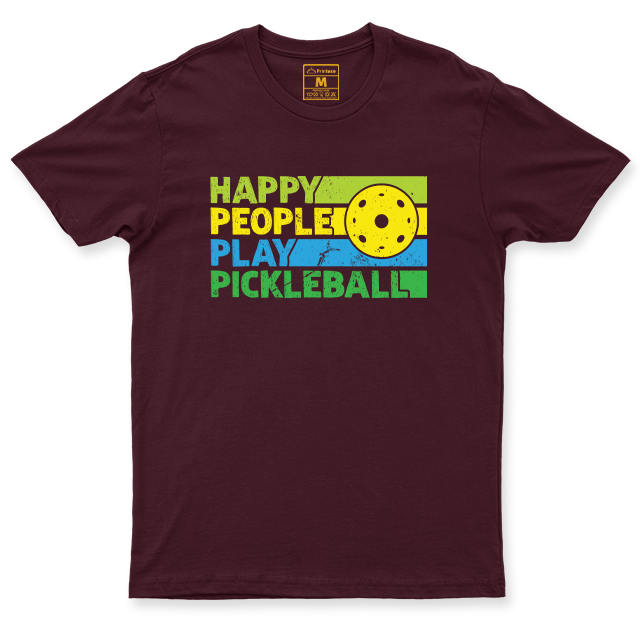 Drifit Shirt: Happy People Play Pickleball