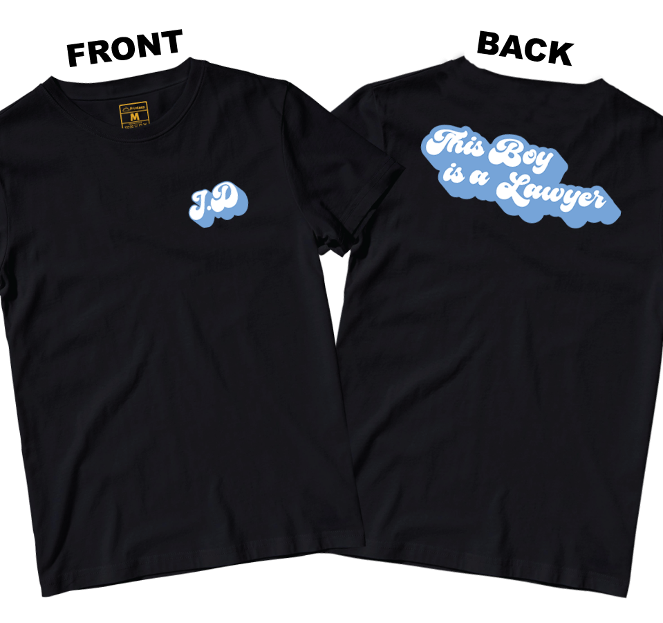 Cotton Shirt: This Boy is a Lawyer (Front and Back)