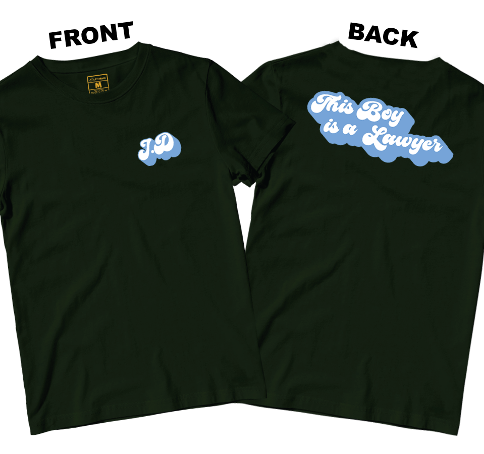 Cotton Shirt: This Boy is a Lawyer (Front and Back)