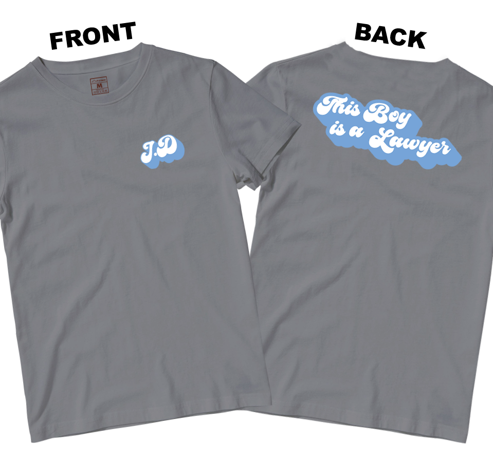 Cotton Shirt: This Boy is a Lawyer (Front and Back)