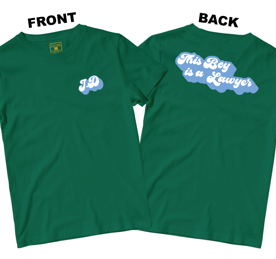 Cotton Shirt: This Boy is a Lawyer (Front and Back)