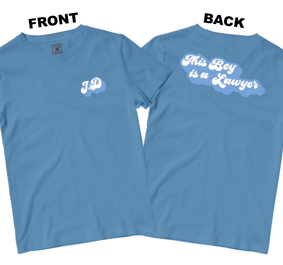 Cotton Shirt: This Boy is a Lawyer (Front and Back)