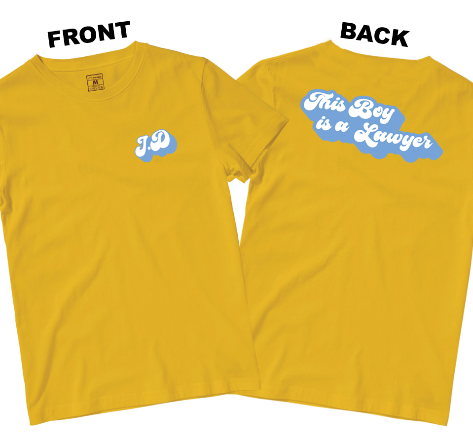Cotton Shirt: This Boy is a Lawyer (Front and Back)