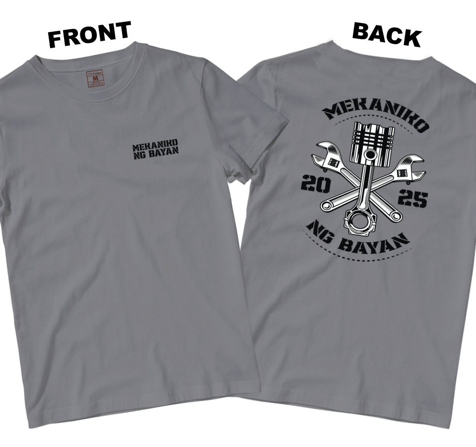 Cotton Shirt: Mekaniko ng Bayan (Front and Back)