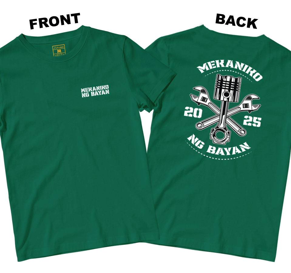 Cotton Shirt: Mekaniko ng Bayan (Front and Back)