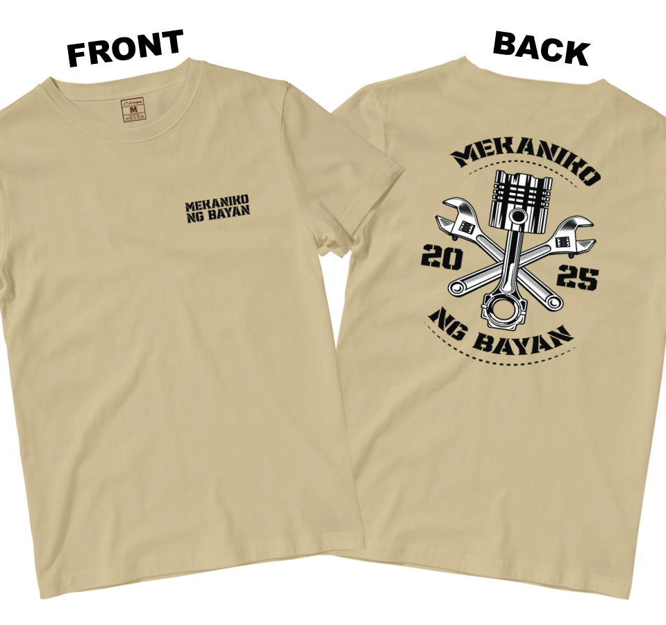 Cotton Shirt: Mekaniko ng Bayan (Front and Back)