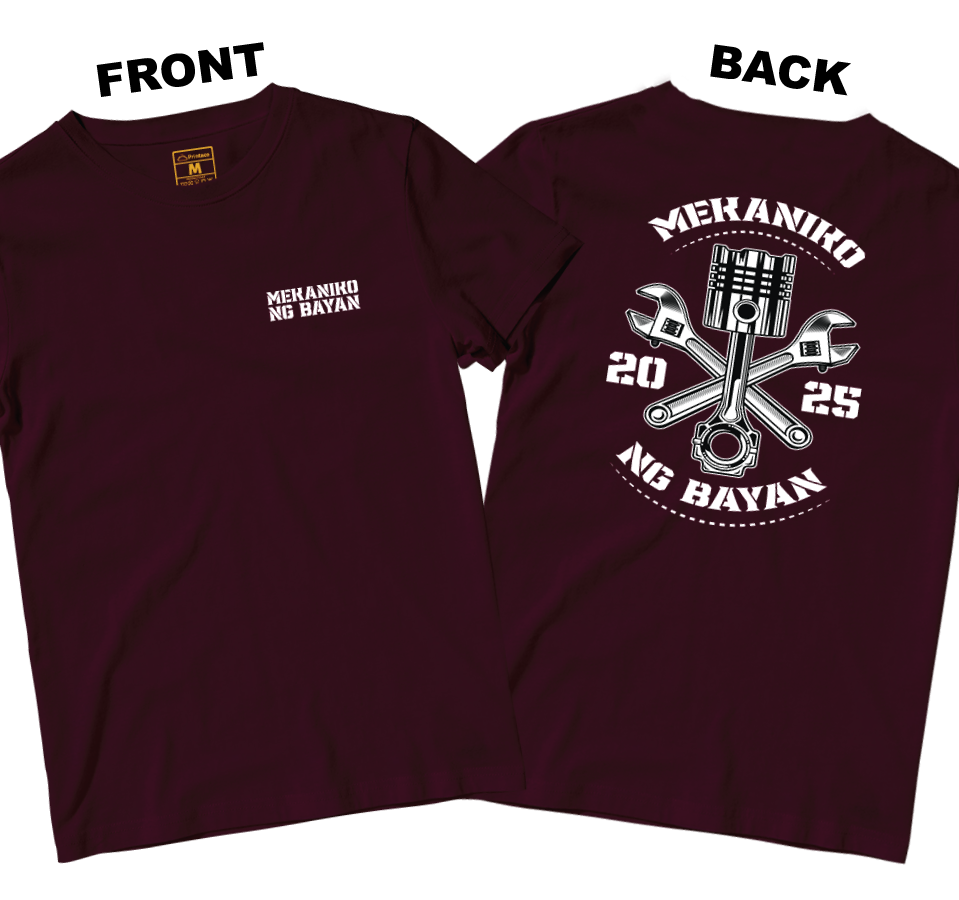 Cotton Shirt: Mekaniko ng Bayan (Front and Back)