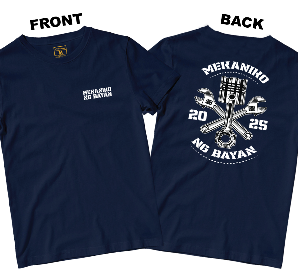 Cotton Shirt: Mekaniko ng Bayan (Front and Back)