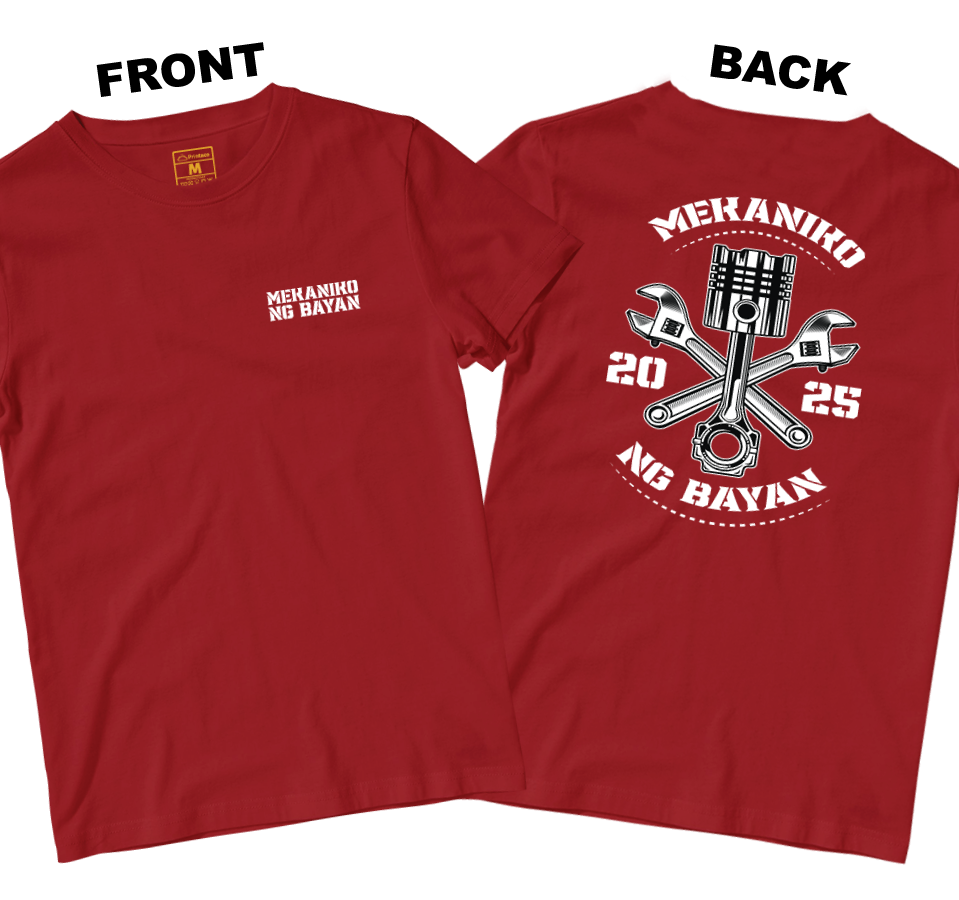Cotton Shirt: Mekaniko ng Bayan (Front and Back)