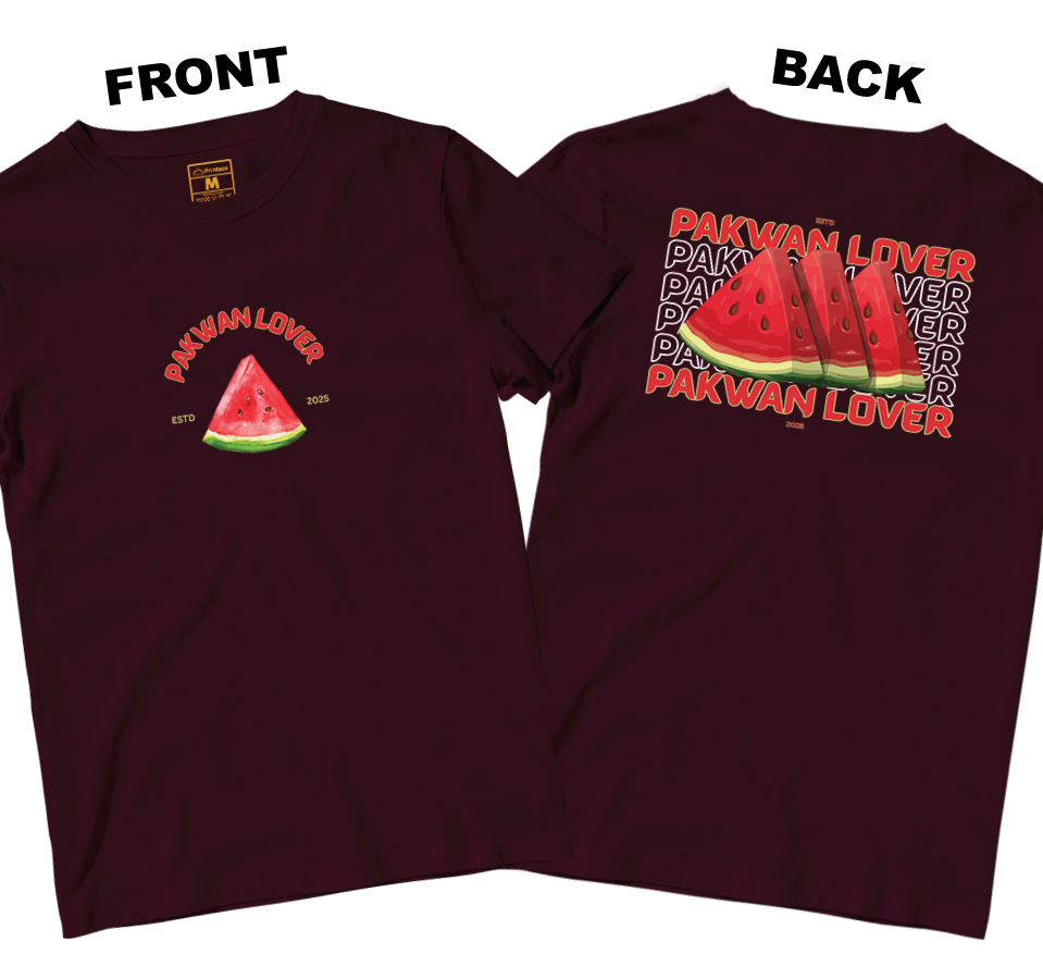 Cotton Shirt: Pakwan Lover (Front and Back)