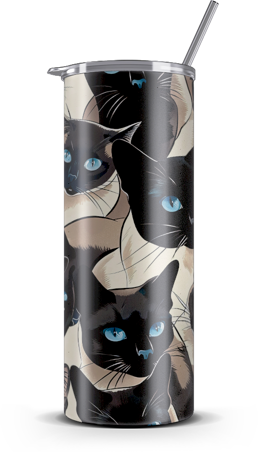 20oz. Slim Tumbler: Siamese