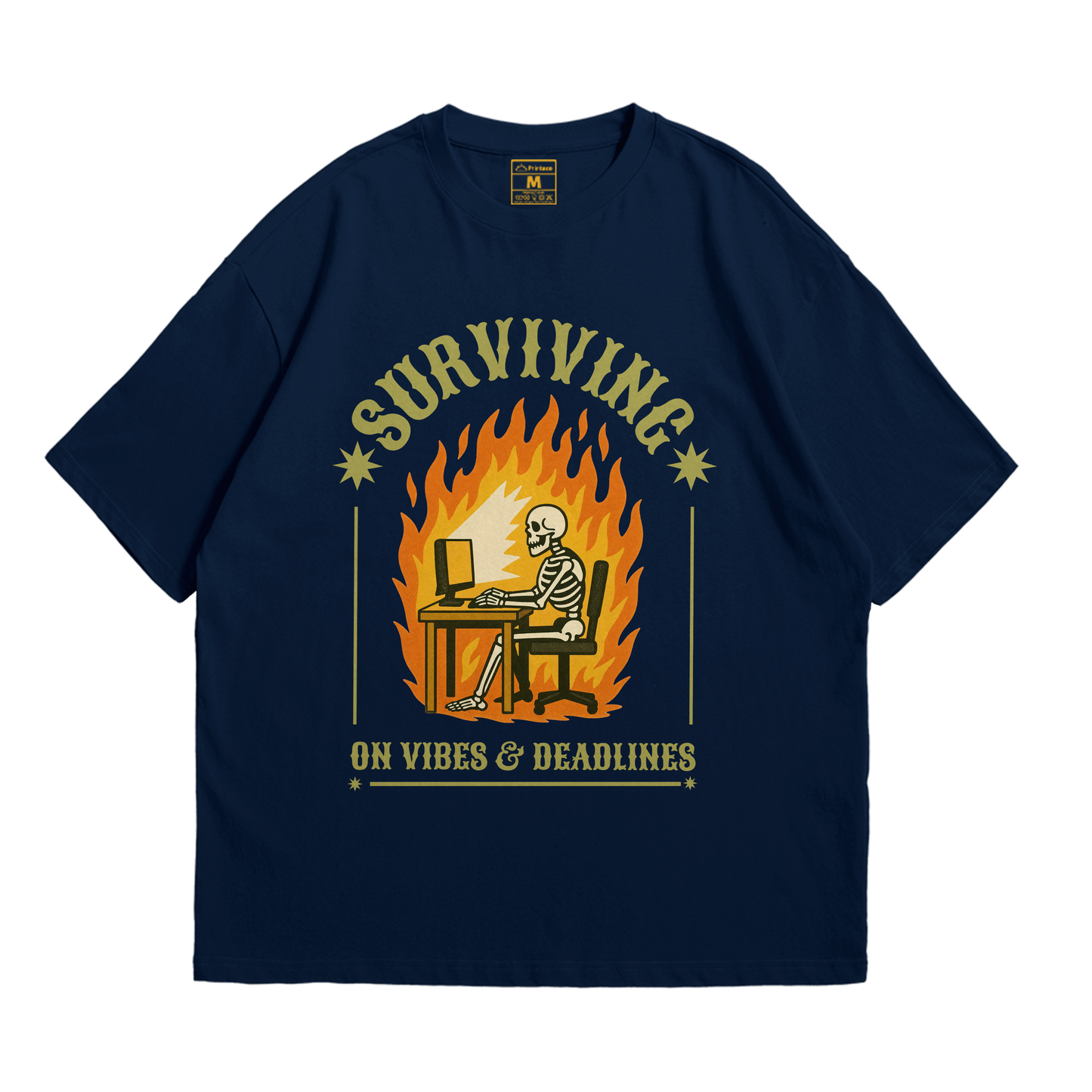 Premium Oversized Cotton Shirt: Vibes And Deadlines