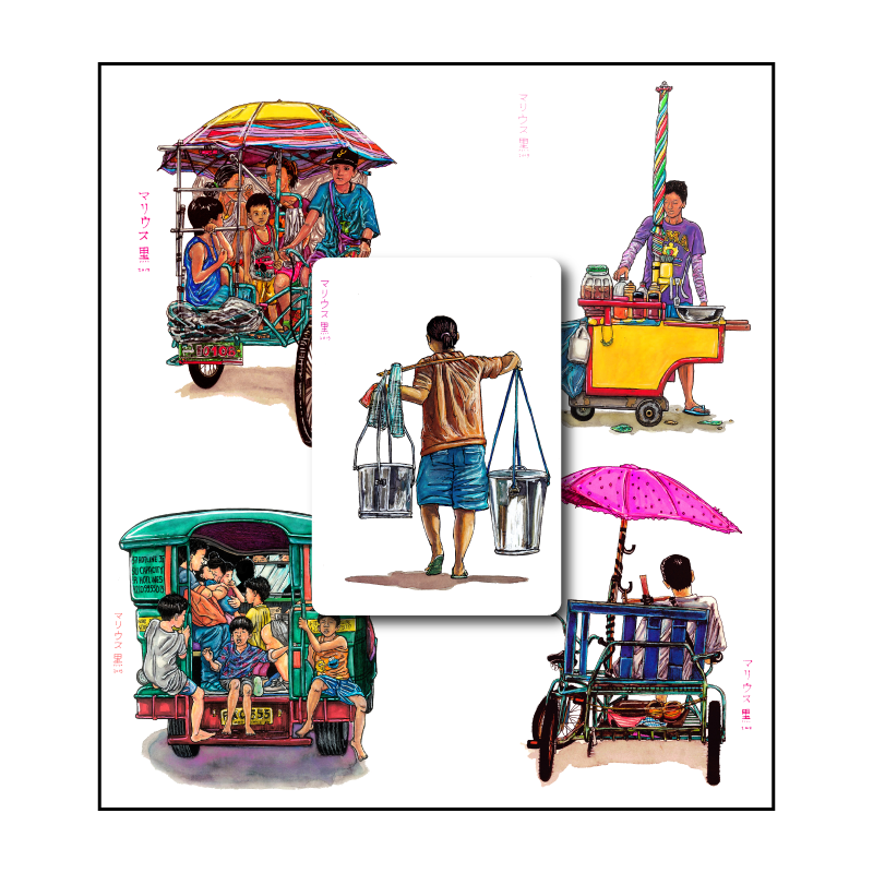 Manila Ukiyo-E Sticker Pack 2