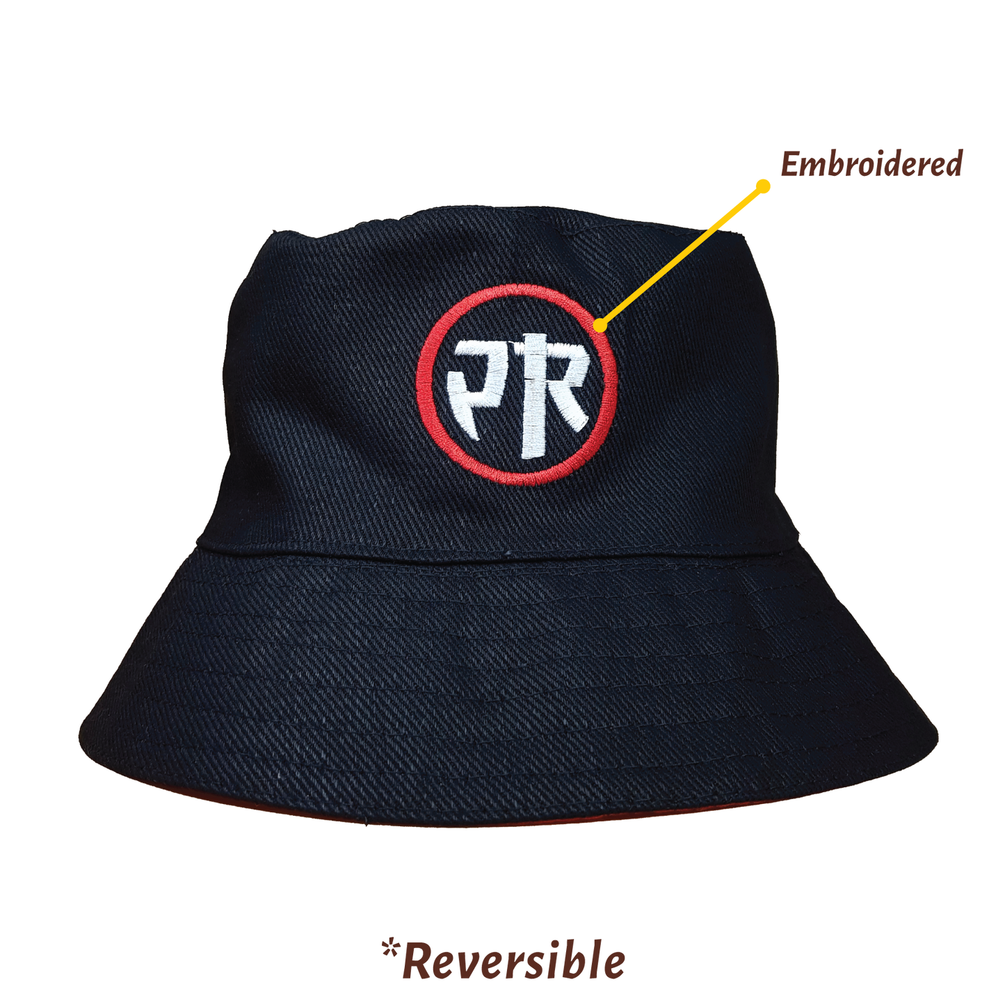 Peenoise Realm Embroidered Reversible Bucket Hat