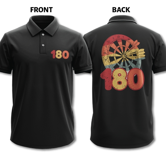 Drifit Polo Shirt: 180 (Front & Back)