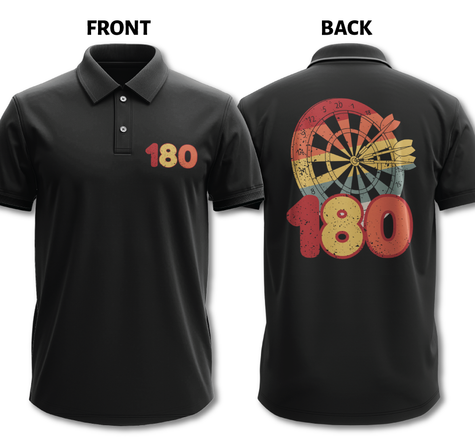 Drifit Polo Shirt: 180 (Front & Back)