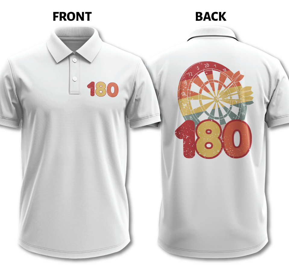 Drifit Polo Shirt: 180 (Front & Back)