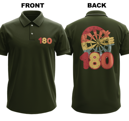 Drifit Polo Shirt: 180 (Front & Back)