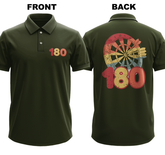 Drifit Polo Shirt: 180 (Front & Back)