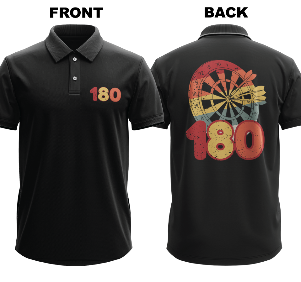 Drifit Polo Shirt: 180 (Front & Back)
