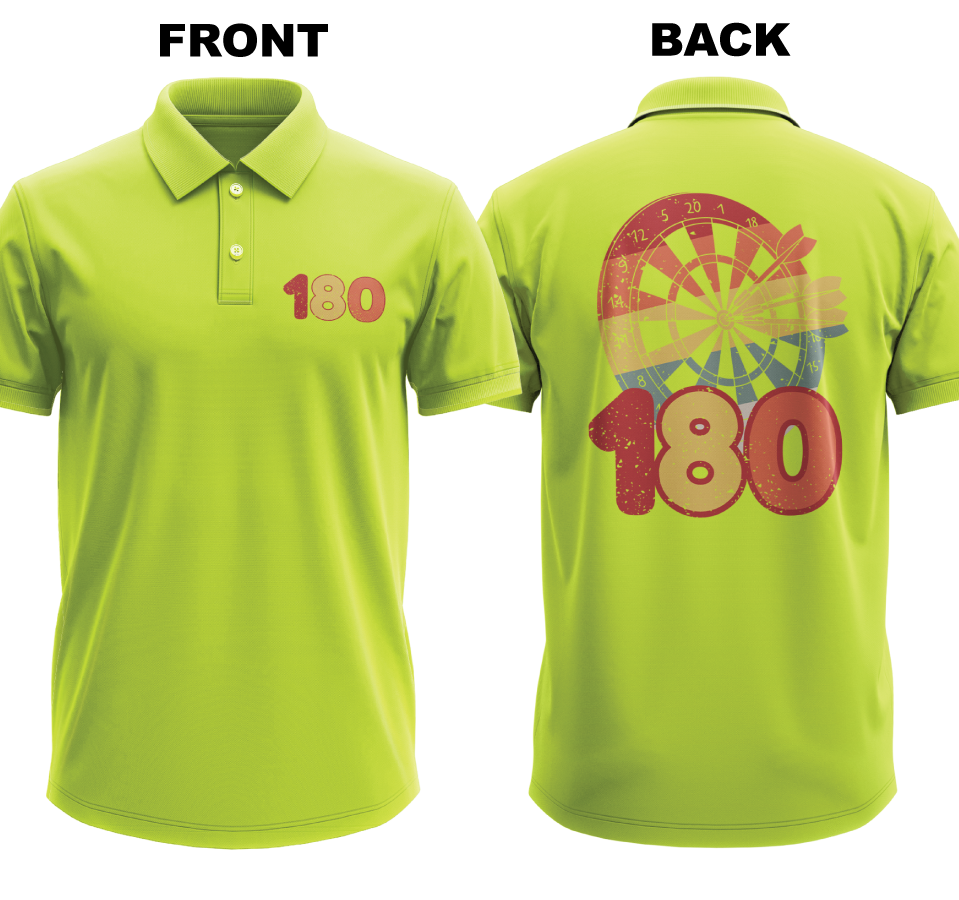 Drifit Polo Shirt: 180 (Front & Back)