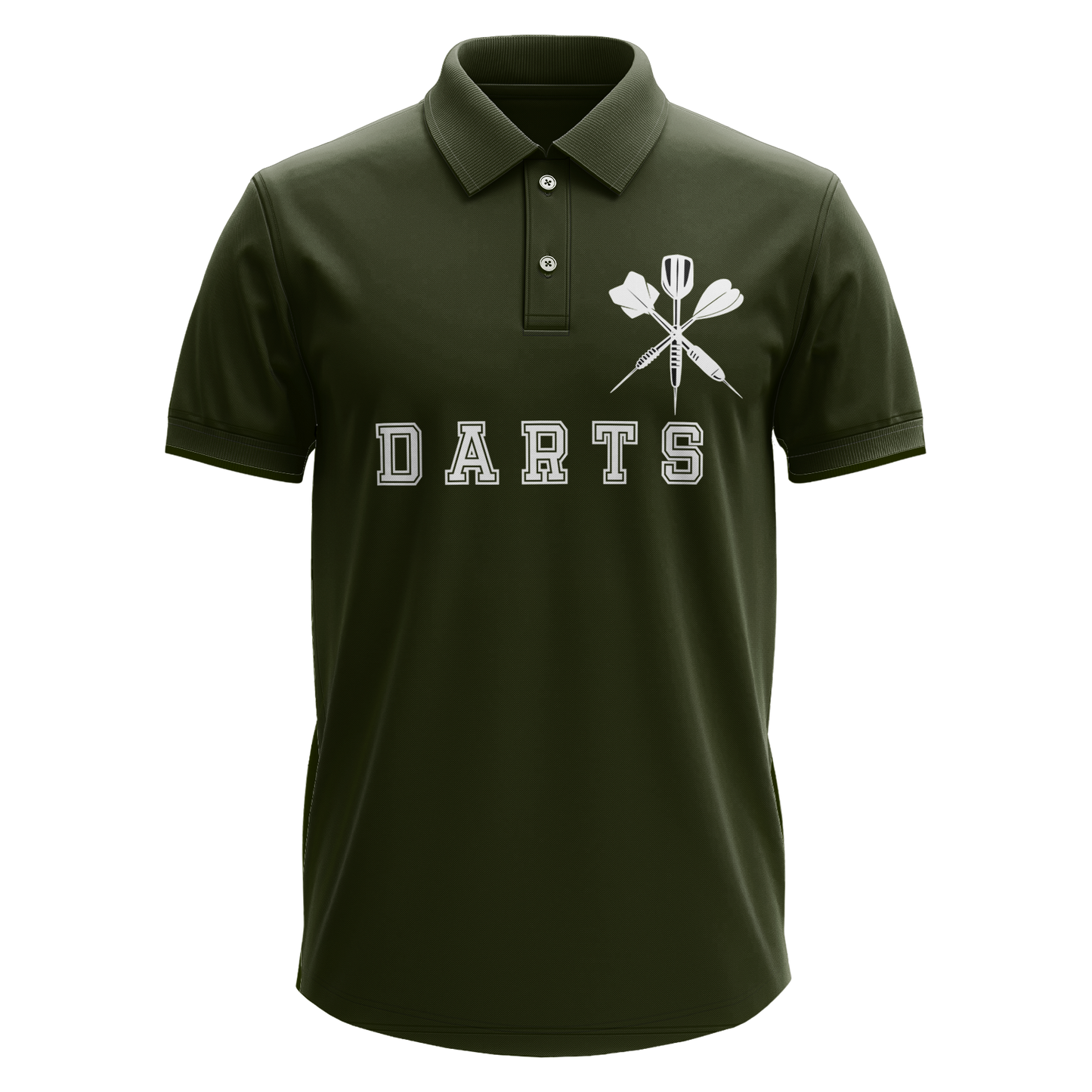 Drifit Polo Shirt: Darts (Front Only)
