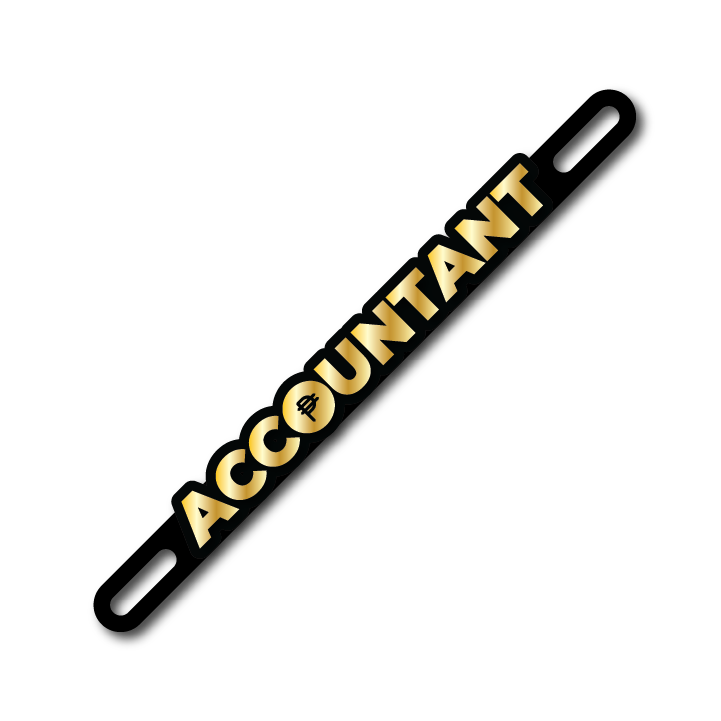 Car Plate Badge: Accountant Version 2