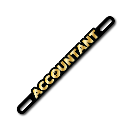 Car Plate Badge: Accountant Version 2