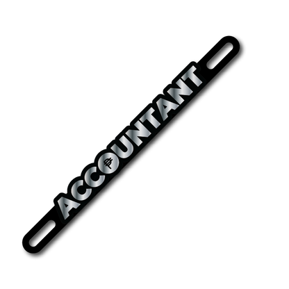 Car Plate Badge: Accountant Version 2