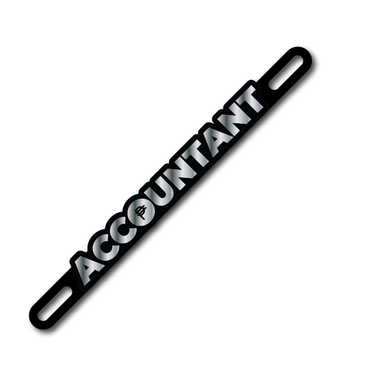 Car Plate Badge: Accountant Version 2