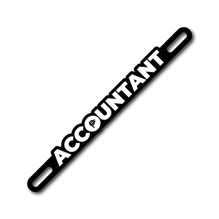 Car Plate Badge: Accountant Version 2