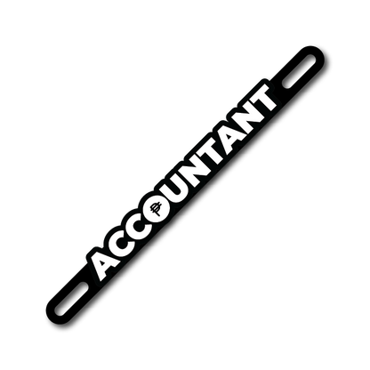 Car Plate Badge: Accountant Version 2