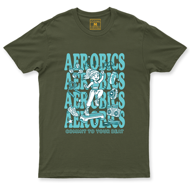 Drifit Shirt: Aerobics Cartoon