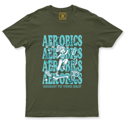 Drifit Shirt: Aerobics Cartoon