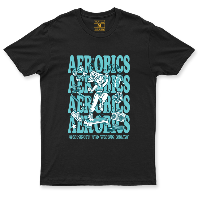 Drifit Shirt: Aerobics Cartoon