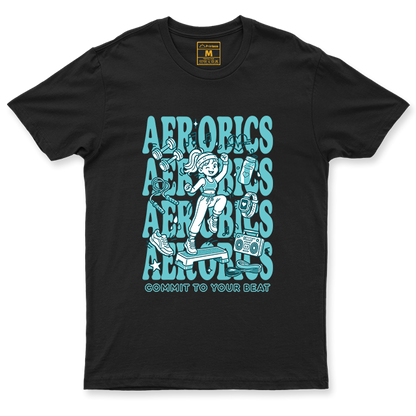 Drifit Shirt: Aerobics Cartoon