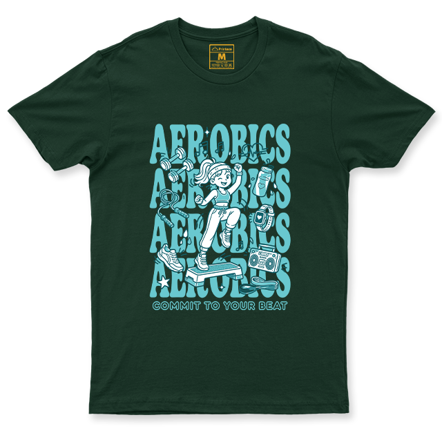 Drifit Shirt: Aerobics Cartoon