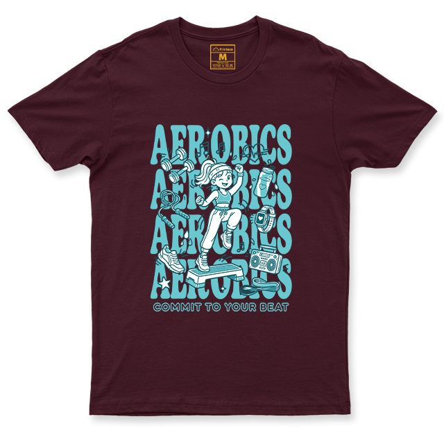 Drifit Shirt: Aerobics Cartoon