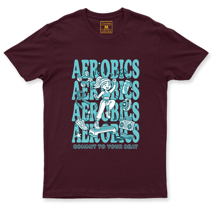 Drifit Shirt: Aerobics Cartoon