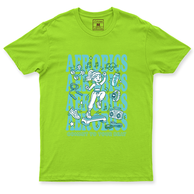 Drifit Shirt: Aerobics Cartoon