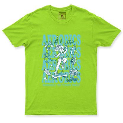 Drifit Shirt: Aerobics Cartoon