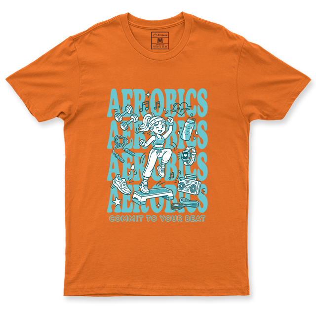 Drifit Shirt: Aerobics Cartoon