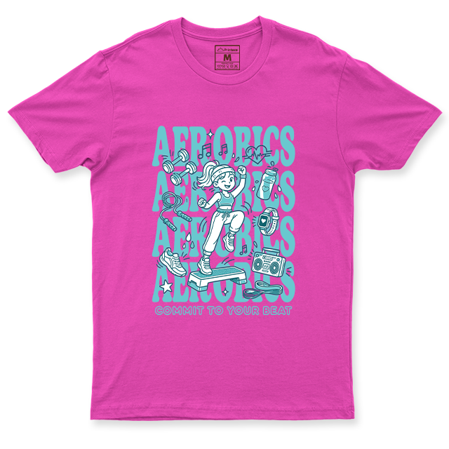 Drifit Shirt: Aerobics Cartoon