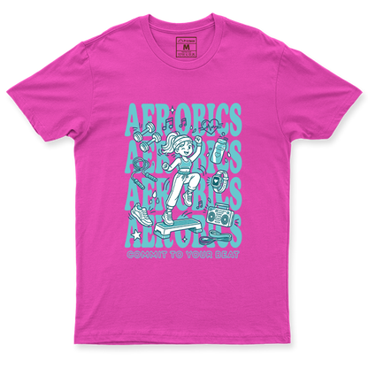Drifit Shirt: Aerobics Cartoon