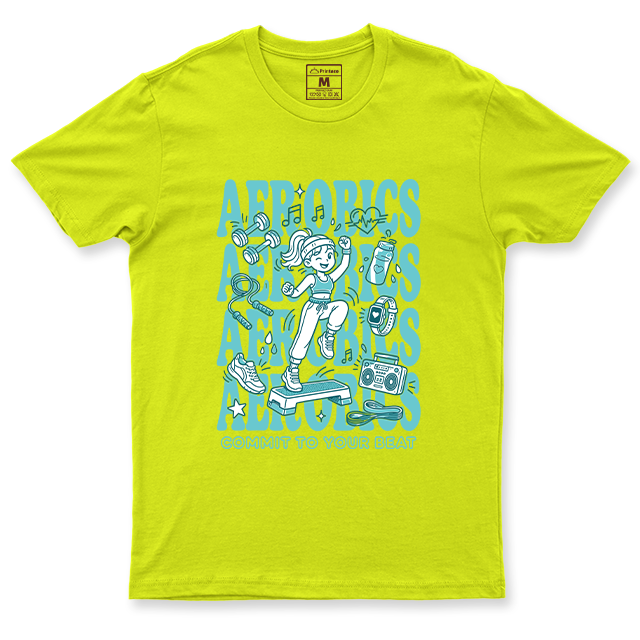 Drifit Shirt: Aerobics Cartoon