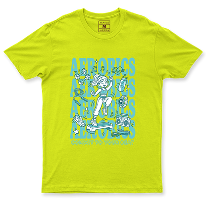Drifit Shirt: Aerobics Cartoon