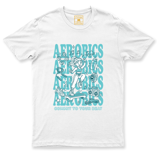 Drifit Shirt: Aerobics Cartoon