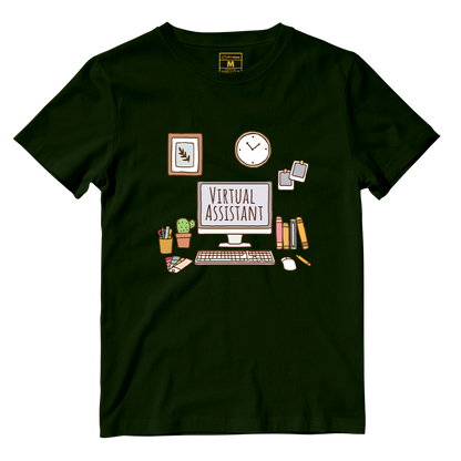 Cotton Shirt: Aesthetic Virtual Assistatnt Desk