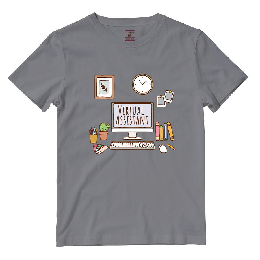 Cotton Shirt: Aesthetic Virtual Assistatnt Desk